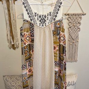 Juniors Tribal printed dress